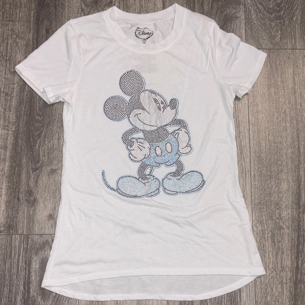 Disney White and Blue Mickey Mouse shirt